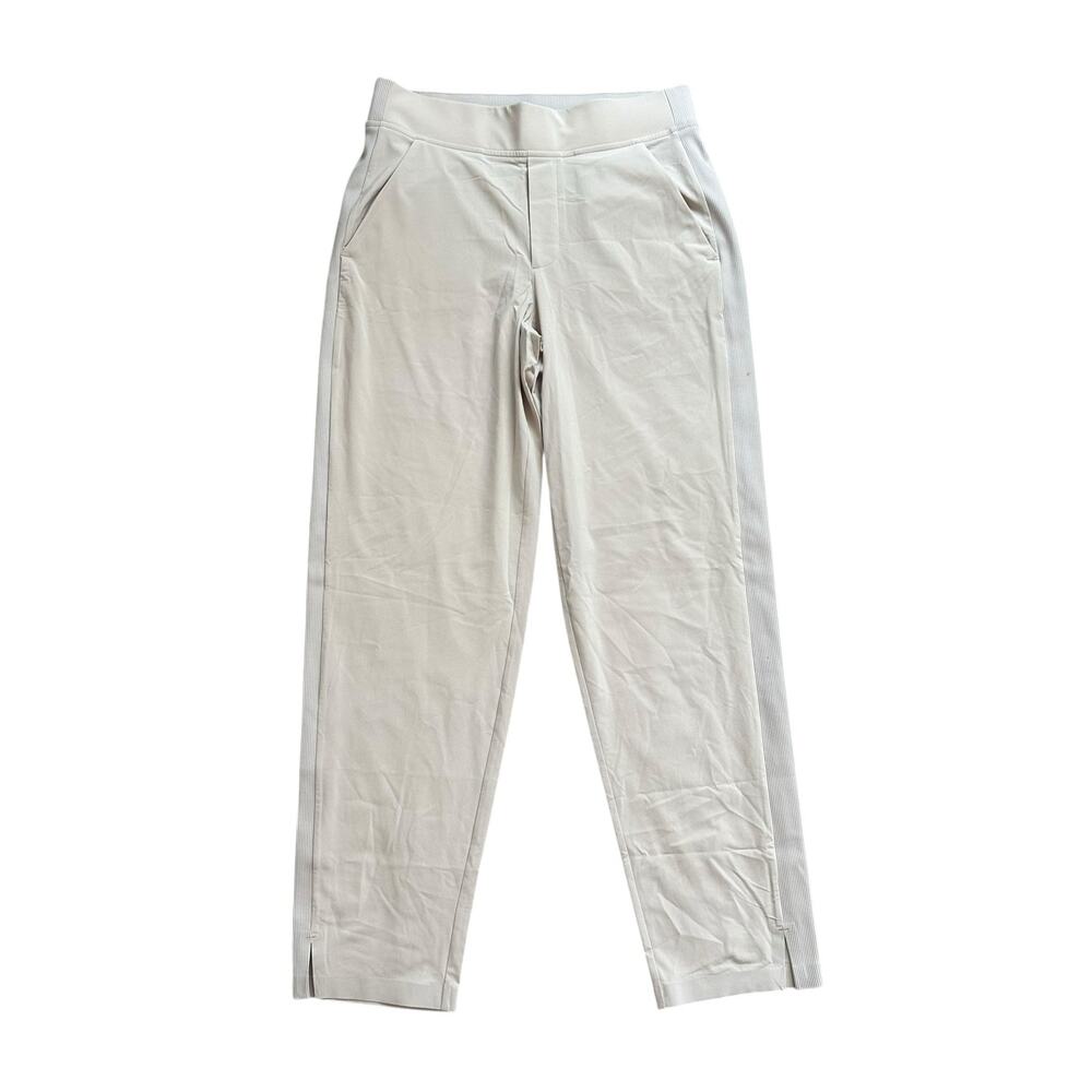 Athleta light beige / cream slim wind pants size 2